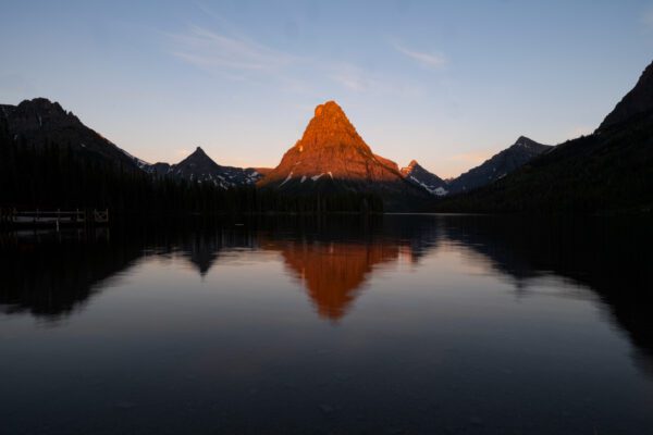 Two Medicine Lake Reflection at Sunrise