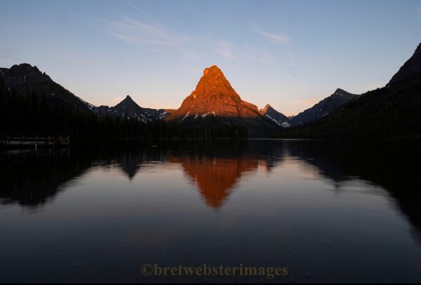 Two Medicine Lake Reflection at Sunrise