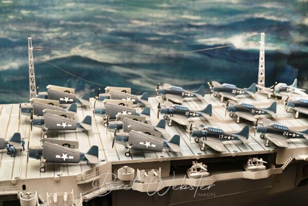 WW II Carrier Model Horizontal