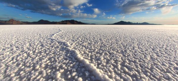 Salt Flats Pano w crystals and lines r