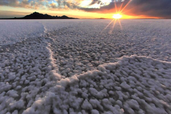 Salt Flats Sunrise and crust lines r1