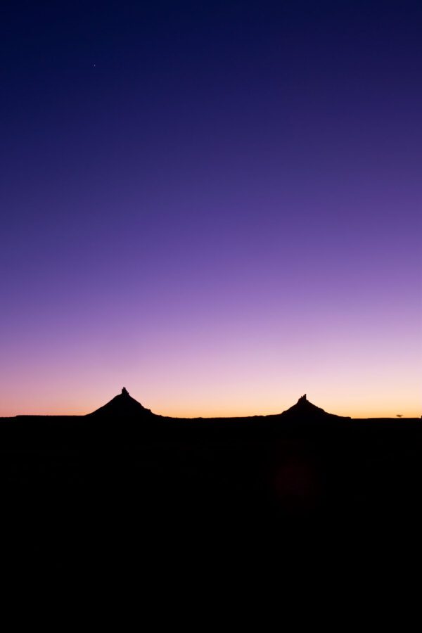 Six Shooter Peaks at Dusk Vertical